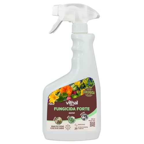 VITHAL Fungicida Forte LU 750 ml - Fungicida Plantas Preventivo, Curativo, Amplio Espectro Contra Enfermedades Fúngicas, Uso Ecológico, Efecto De Choque y Gran Persistencia