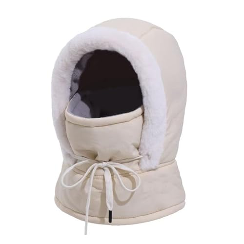 Braga de cuello con capucha de invierno, gorro calefactor apto para cuello y cara, protector facial cálido para ciclismo, apto para mujeres y hombres, para ciclismo, esquí, trabajo, caminar y camping