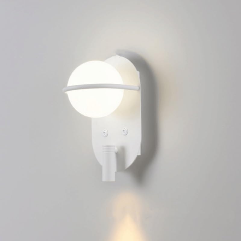 Applique murale ronde LED salon en fer et aluminium à intensité variable