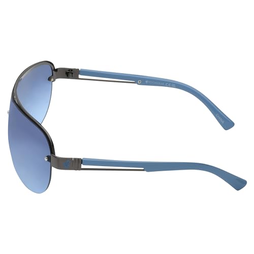 Image of Rocawear mens R1555 Metal Shield Uv400 Protective Aviator Pilot Sunglasses. Gifts for Men With Flair, 142 Mm Aviator Sunglasses