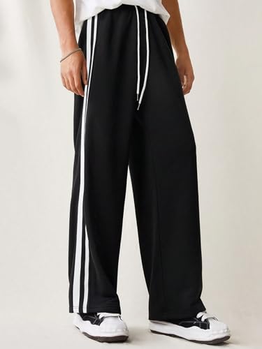 Image of dockstreet Men's /Unisex || Open Bottom || Stretchable || Drawstring Bottom Drawstring Pure Cotton Stretchable Baggy Jogger Pants