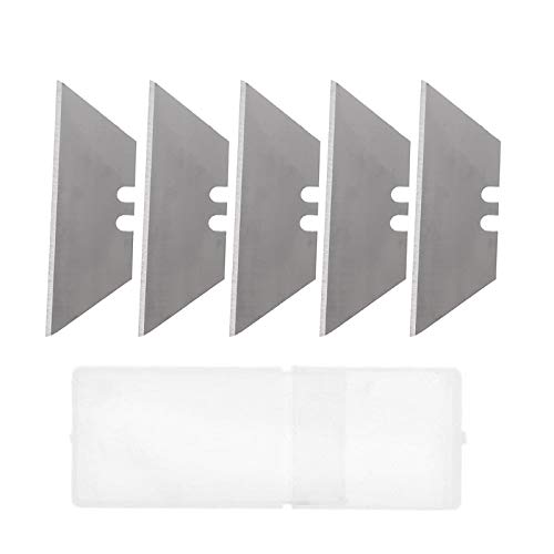 CARABAZ 5Pcs Folding Trapezoid Cutting Blade Art Carpet Cutter Replaceable Utility Knife#1