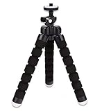 Uso: Cámara de vídeo Fuquíbandian Mini trípode Flexible Portable Esponja Pulpo Montaje del Soporte Compatible con GoPro teléfono móvil Smartphone Soporte de la cámara de Clip trípode Accesorios de Soporte