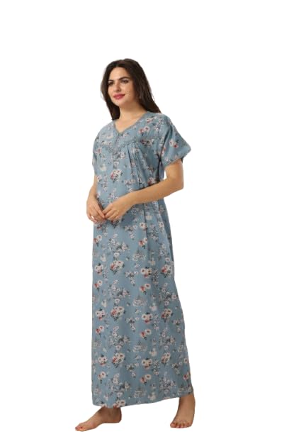easy mom Round Neck Feeding Nighty-picture-15