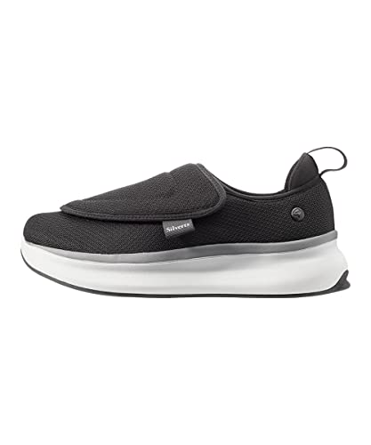 Silvert's Adaptive Clothing & Footwear Men’s Extra Wide Comfort Shoes with Easy Touch Closures - Best Walking Shoes for Seniors