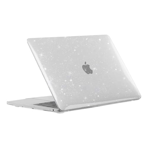 Image of EooCoo Case for MacBook Air 13 inch M1 2020-2018, Sparkly Clear