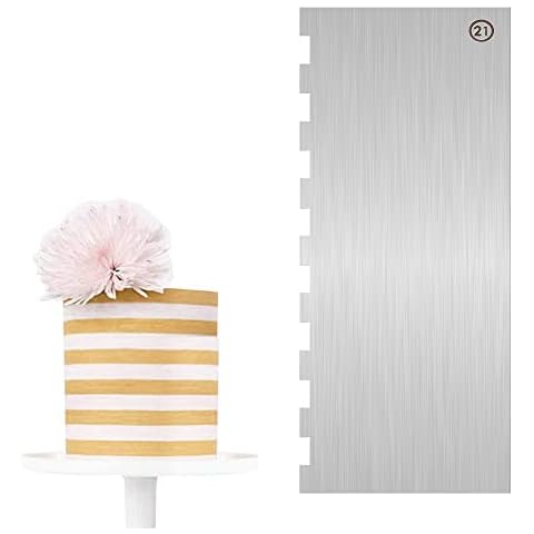 9 Inch Cake Scraper Cake Decorating Supplies Cake Comb Edge Side Jagged Sculpting Decorating Comb Buttercream Comb Scraper Smoother Scraper for Cream Cake Cover