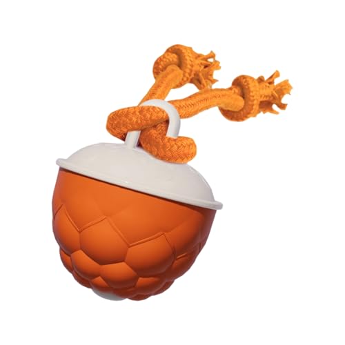 Rechargeable Ball Toy Interactively Dog Ball Toy with Sound Maker and Teeth Cleaning for Dog Motion and Auto Playing Chews Resis