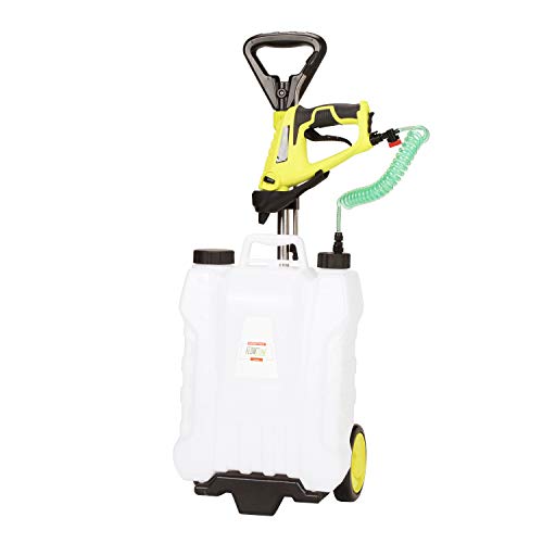 FlowZone Shower MAX 4-Gallon Lithium-Ion Battery Powered Rolling Sprayer