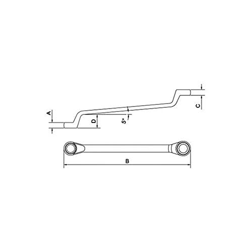 Tramontina 42025102, Chave Estrela 1/2X9/16, Corpo Forjado em Aço Especial