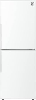 シャープ 【右開き】280L 2ドア冷蔵庫 プラズマクラスター SJPD28HW シャープ 冷蔵庫 280L 右開き 2ドア 幅56cm 4段ケース冷凍室