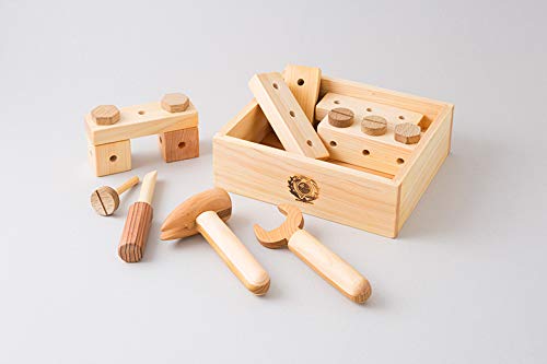 Amazon.co.jp: 山のくじら舎 ちいさな大工道具セット 積み木 商品番号
