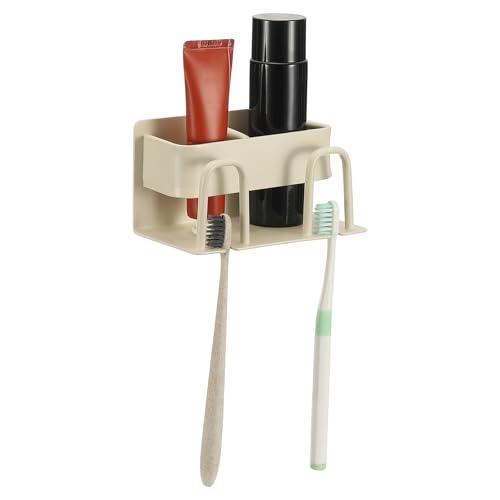 Support de brosse à dents mural à 2 emplacements en aluminium pour douche - 2