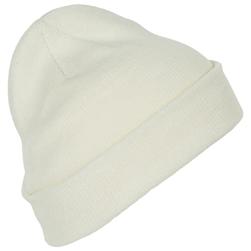 WIBELL Bonnet Unicolore pour Homme - Bonnet Noir, Marine, Gris… Idéal pour l’Hiver, Le Ski, noël, Super idee de Cadeau|Bonnets Hommes, Taille Unique (Blanc) Cover