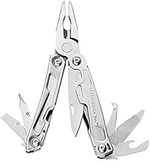 LEATHERMAN, Rev Pocket Size Multitool with Package Opener and Screwdrivers, Stainless Steel with Nylon Sheath