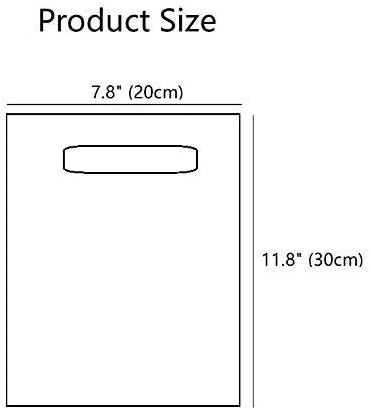 Miniatura 6 de ysmile Bolsa De Compras De Plástico Con Asa Mercancía Para Pequeñas Empresas Troqueladas 100 ct 7.8"x11.8" - Rosa