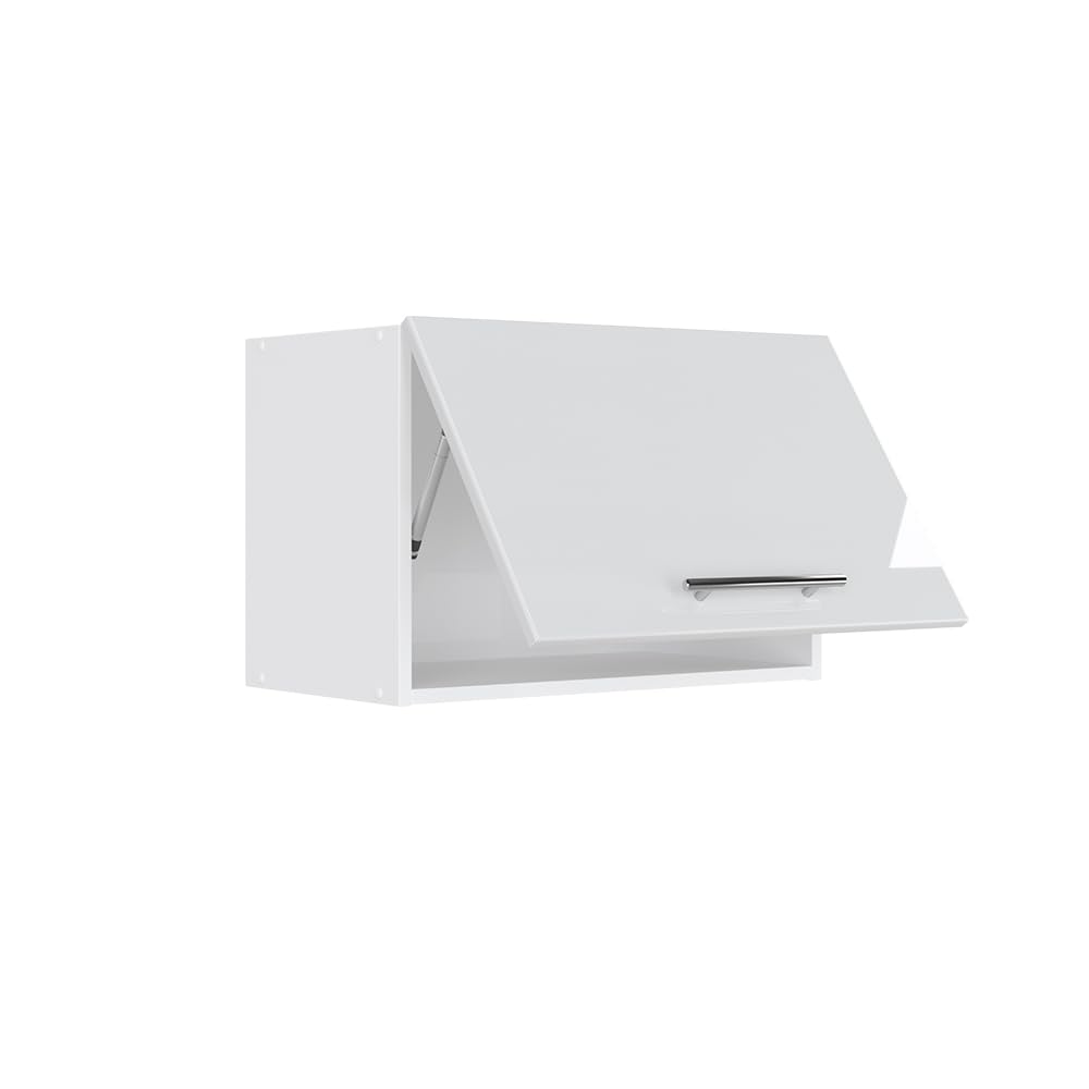 Vicco Armoire Murale Fame-Line, Blanc Haute Brillance, 60x40cm Plat, à Fixation Murale pour Le Rangement des Accessoires de Salle de Bain