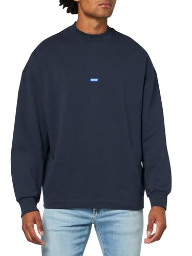 HUGO Men's Back Printed Logo Long Sleeve Shirt