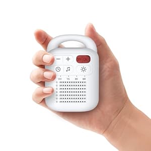 ColourNoise Portable Rechargeable White noise Machine Mini Small Travel Sound Healing Machine with 30 Soothing Sounds 36 Adjustable Volume Night Light 4 Timer Functions for Baby Kids Adults