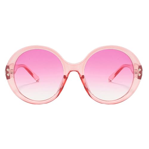 willochra Vintage Big Round Sunglasses For Women Designer Brown Gradient Oversized Oval Sun Glasses Shades Rivet Eyewear F27