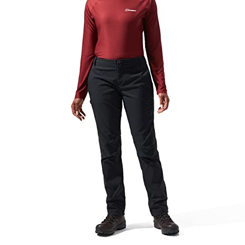 Berghaus Women's Ortler 2.0 Walking Trousers, Water Resistant, Comfortable Fit, Breathable Pants Walking Trousers Black/Black