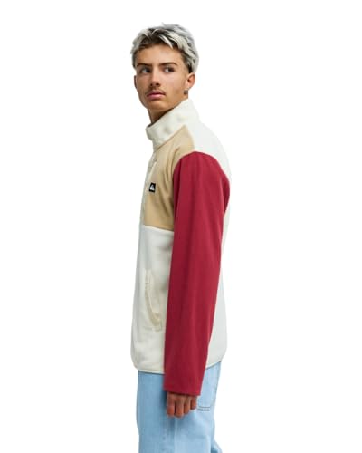 Polaire Demi-Zip Quiksilver Homme Blanc Pull Chaud No Destination Block L - 4