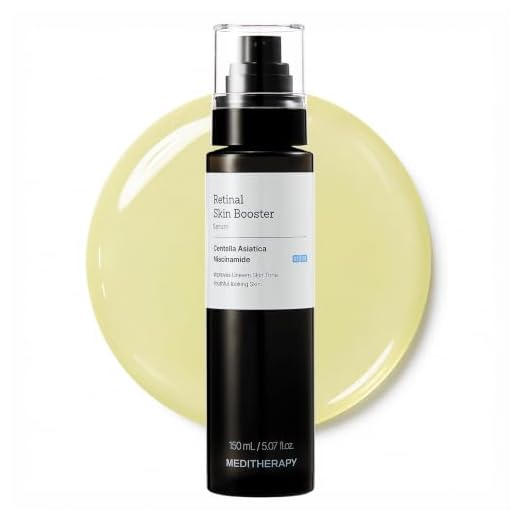 MEDITHERAPY Retinal Skin Booster Serum 5.07 fl.oz | Retinaldehyde, Niacinamide, Cica | Face & Body Serum for Uneven Skin, Refining Texture & Signs of Aging | Korean Skincare