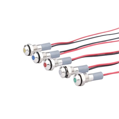 Evite fallos de conexión usando indicadores metálicos LED de 6mm con cables listos para instalar 3