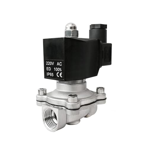 Válvula solenoide 3/4 NPT de acero inoxidable normalmente cerrada 24VDC 2
