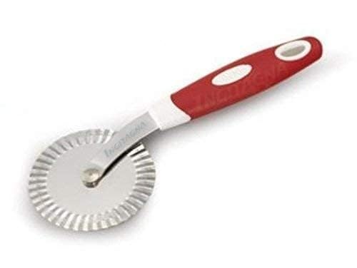 Image of Stainless Steel Pastry Ravioli Pasta Dough Cutter Crimper Wheel Pastry Cutter Pizza Cutter Wheel (Make in India)