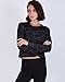 5 Pack: Womens Crop Top High Waist Quick Dry Fit Active Wear Yoga Workout Athletic Clothes Running Gym Exercise Ladies Long Sleeve Crew Scoop Neck Moisture Wicking Tees T-Shirt Winter - Set 3, M