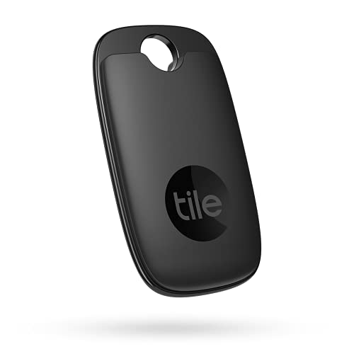 Tile Pro (2022) Bluetooth オブジェクト ファインダー、1 個パック、検索半径 120 メートル、バッテリー 1 年、Alexa、Google スマート ホーム、iOS、Android と互換性あり、キー、リモコンなどの検索、ブラック