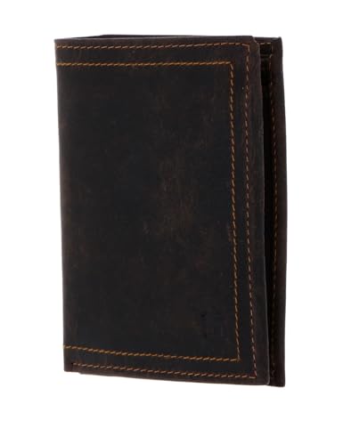 Wallet Brown H.I.S portefeuille en cuir véritable de haute qualité