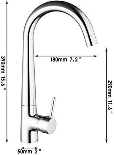 Robinet de cuisine 360 rotatif pour grand évier double - 5