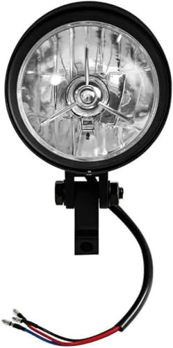 Phare moto Bobber et Cruiser optique avant custom noir 5.75"