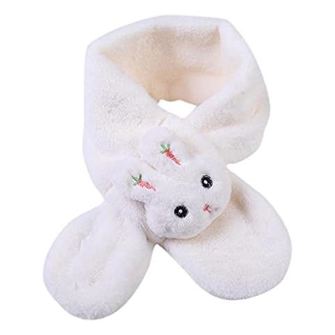 SDFW Solid Puppy Scarf Plush Overlapping Scarves Boy Girl Kids Keep Warm Shawls Scarves Collar Thickening Winter Scarf Cover