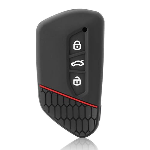 HEXEH Carcasa Llave Funda Llave Coche para Golf 8 Mk8 GTI GTD R ID3 ID4 2020 Funda Decorativa Silicona Llave Coche Funda Llavero Accesorios Coche Casos Cubierta Llave Coche