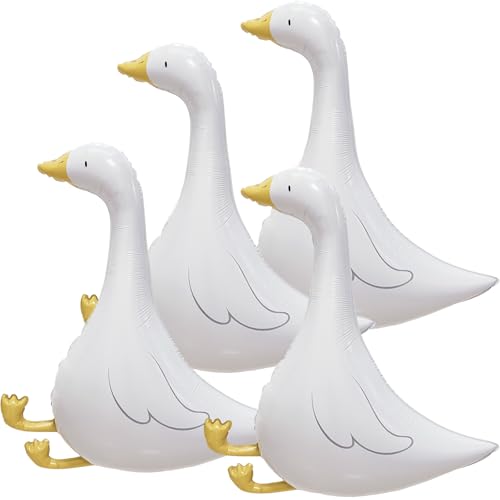 32 Inch Goose Balloons Funny Silly Goose Party Décor for Baby Shower One Silly Goose Birthday Decorations 4 Pack