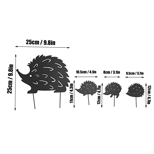 Silhouette de hérisson de conception creuse pour habiller un jardin dégarni