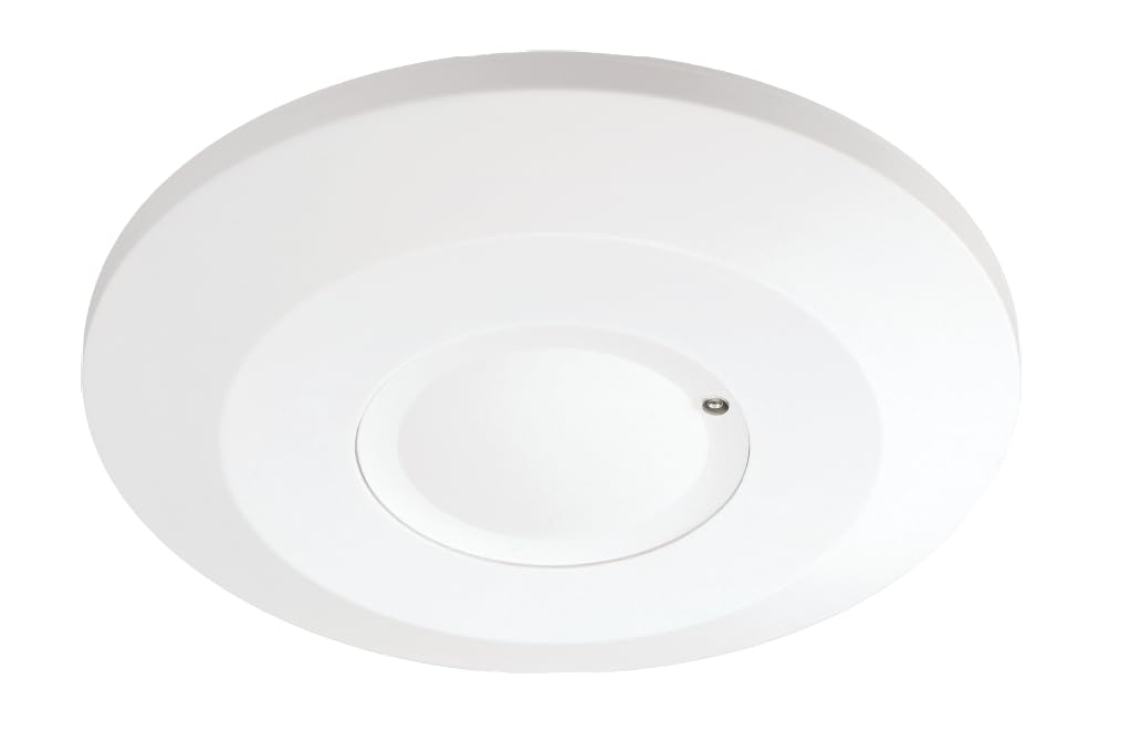 Evoges IP20 Indoor Microwave Motion Sensor IP20 Surface Mount, 360° Adjustable Detection 1-8m, Day/Night Sensor