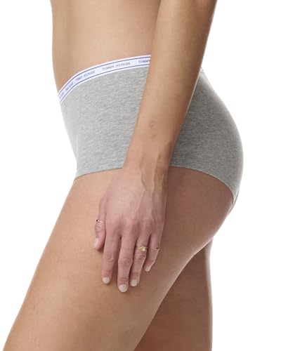 Tommy Hilfiger womens Underwear Basics Cotton Boyshort Panties, 6 pack Boy Short Panties