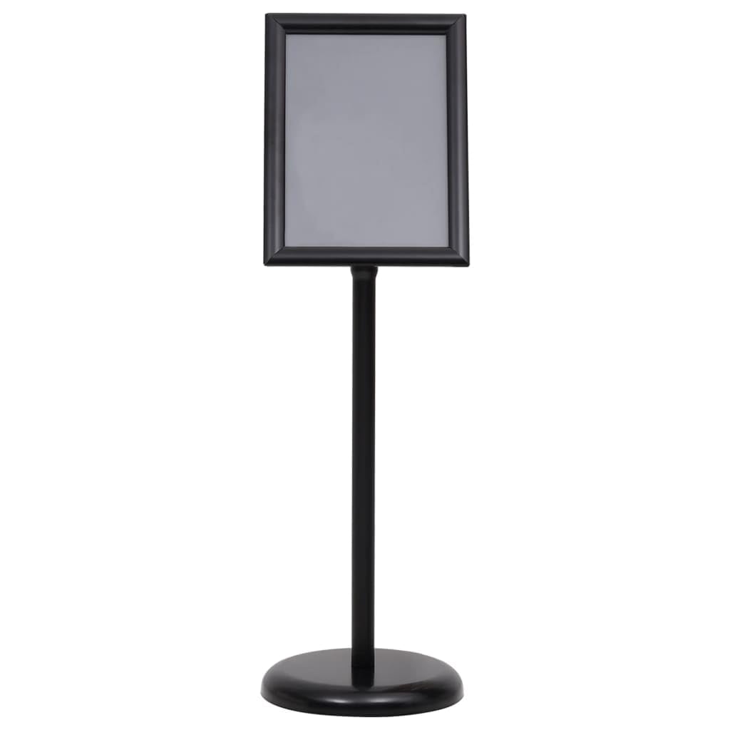 vidaXL Stojak na plakat A4, czarny, stop aluminium