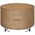 NEXCOVER Round Fire Pit Cover, Waterproof 600D Heavy Duty Cover Fits Round Outdoor Fire Pit or Table 52”D x 24” H, Fade & Weather Resistant