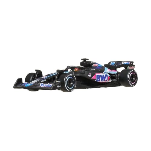 Image of Hot Wheels Race Team BWT Alpine F1 1:64 Scale Premium Die-Cast Formula 1 Collectible Toy Race Car with Real Riders Tires & Metal /Metal Body & Chassis