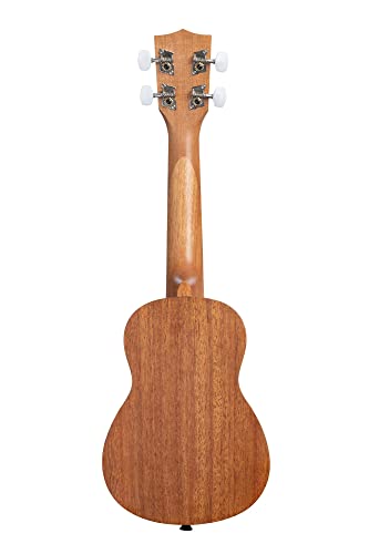 Kala KA-15S-H1 Satin Mahogany Ukulele With Hawaiian Island Laser Etching  thumb #1