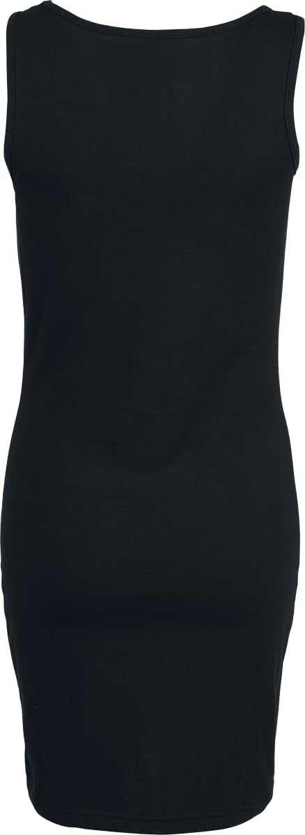 RED by EMP Damen schwarzes kurzes Kleid mit Rundhalsausschnitt