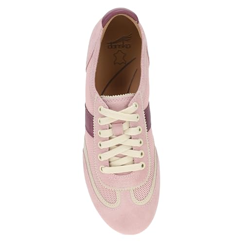 Image of Dansko Milana Slip-On Sneakerina Flats for Women - Sneaker-Inspired Ballet Shoe with Built-in Wedge and Arch Support - Lightweight Rubber Outsole - Leather and Mesh