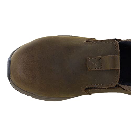 Northside Men's Thomason Nano Toe Slip On Work Shoe (Wide) Medium Brown 10.5 2E US3