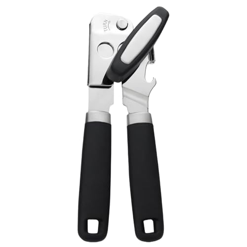 Abrelatas Manual,Abridor De Latas Manual Con Agarre - Con Mango Antideslizante Y Base Magnética Para Abrir Latas De Bebidas Y Conservas En Hogar Y Despensa - Para Cocina Hogar y Conservas