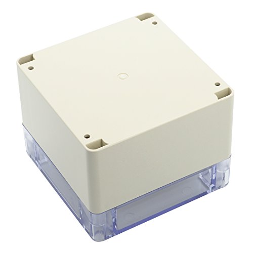 Lemotech Abs Plastic Junction Box Dustproof Waterproof Ip65 Electrical Enclosure Box Universal Project Enclosure Grey With Pc Transparent Clear Cover 4.7 X4.7 X3.5 Inch(120 X 120 X 90 Mm) #TOP2